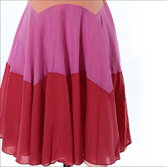 Philip DiCaprio color block Silk Dress - Picture 2 of 7